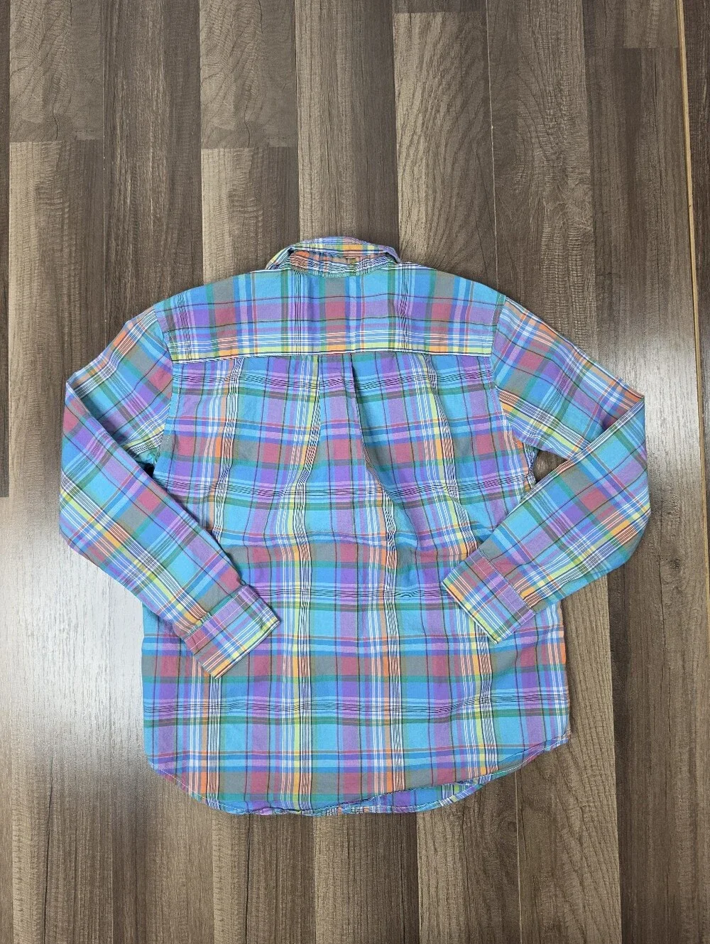Ralph Lauren Plaid Button-Down Shirt Classic Preppy Designer Colorful Luxury. 7